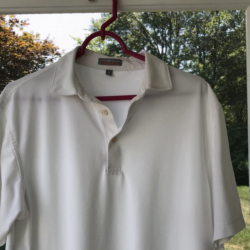 Classic White Polo Shirt Peter Millar
